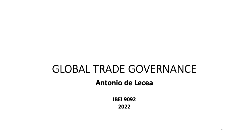 andelecea's tweet photo. Starting today I will be teaching Global Trade Governance at @IBEI https://t.co/F8qbG1UXfb