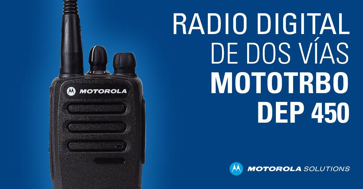 MotorolaLatam's tweet photo. Sin importar tus necesidades nuestro #RadioPortátil #DEP450 proporciona Comunicaciones Simples y confiables para permanecer conectados todos los días, con una Calidad de Audio Superior, Cobertura sobresaliente y Batería de Larga Duración. https://t.co/WzPDhXJ77k https://t.co/FhR2kxbjNE