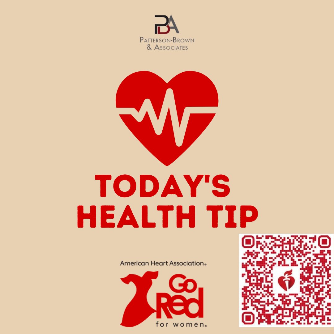 PattersonBrown_'s tweet photo. Eating a proper diet is important to maintain a healthy ❤️

Learn more tips at https://t.co/6h91jhn9lS

Your donations help raise awareness of women's heart health! Scan the QR Code or visit our page at https://t.co/XqSicToPKy...

#hearthealth #womanofimpact #hearthealthmatters https://t.co/HBhZ8YHSCH