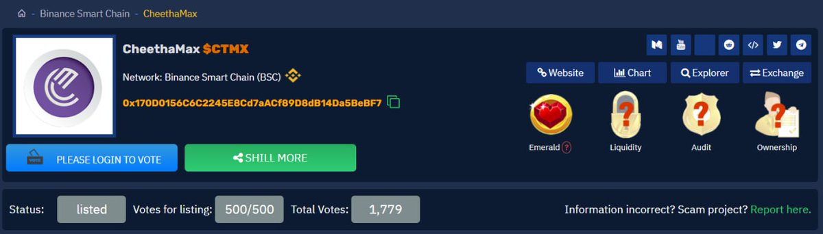 CTMXoffice's tweet photo. Our coin is listed on  @CoinAlpha3❗️
Please support and vote for it

It’s free exposure and visibility to bring new members!

Click on the link to vote
https://t.co/QrPUIA352r
👆
To purchase it click: 👇
https://t.co/NfkHBszTCV

LET’S GOO 🔥

#Airdrop #BNB #BSC #BSCGem https://t.co/DHHzLH1Onk
