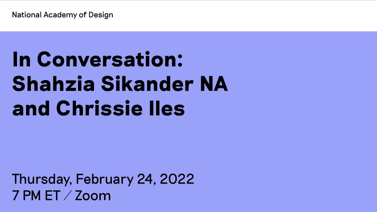 Please join us for a dynamic conversation this evening at 7pm between <a href="/whitneymuseum/">Whitney Museum</a> Curator Chrissie Iles and <a href="/shahziasikander/">Shahzia Sikander</a> NA, one of the artists featured in Media Relay: An Exhibition in Two Parts at <a href="/ps122gallery/">ps122gallery</a> 

Register now: bit.ly/3JHZWPG