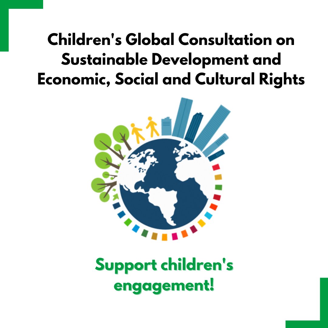 The #CESCR is developing a General Comment on #SustainableDevelopment &amp; Economic, Social &amp; Cultural Rights. Check out how to support children's engagement! 👉bit.ly/3LMHszm   

<a href="/UniofNottingham/">Uni of Nottingham #WeAreUoN</a> <a href="/FESonline/">Friedrich-Ebert-Stiftung</a> @DIMR_Berlin <a href="/ChildRightsCnct/">Child Rights Connect</a> <a href="/UNTreatyBodies/">UN Treaty Bodies</a>