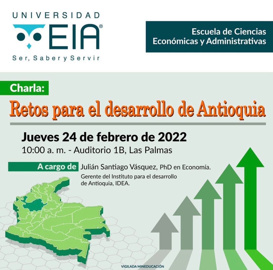 Escuela de Ciencias Económicas y Administrativas (@ecea_eia) on Twitter photo En este momento <a href="/JulianVasquez_R/">Julián Vásquez</a> gerente del <a href="/IDEA_Antioquia/">IDEA | Instituto para el Desarrollo de Antioquia</a> hablando del desarrollo económico del departamento.
#desarrolloeconómico #Antioquia En este momento <a href="/JulianVasquez_R/">Julián Vásquez</a> gerente del <a href="/IDEA_Antioquia/">IDEA | Instituto para el Desarrollo de Antioquia</a> hablando del desarrollo económico del departamento.
#desarrolloeconómico #Antioquia