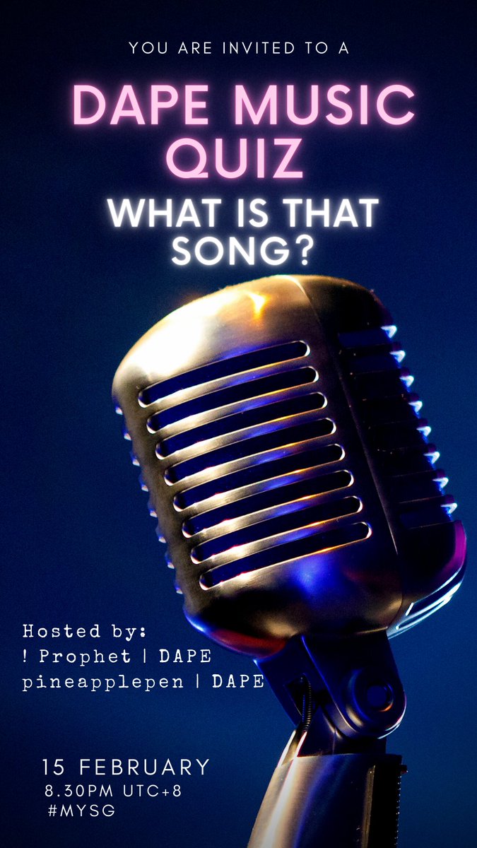 ppapDAPE's tweet photo. I hosted my very first music quiz with @humblecryptokid, we made a great team &amp; managed to create a memorable event. The second quiz, thanks to @humblecryptokid and @Weelun4, brought lots of laughter and fun to the community where we used VC and invited members to sing and bond! https://t.co/P7x87gPqrv