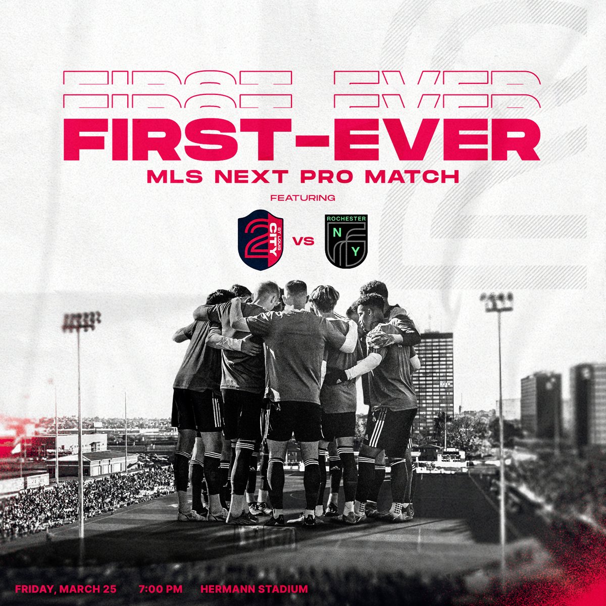 𝐀𝐦𝐞𝐫𝐢𝐜𝐚'𝐬 𝐟𝐢𝐫𝐬𝐭 𝐒𝐨𝐜𝐜𝐞𝐫 𝐂𝐚𝐩𝐢𝐭𝐚𝐥 will host <a href="/MLSNEXTPRO/">MLS NEXT Pro</a>’s first match 🤩

Get your tickets now and be here for this historic moment in our CITY! #OurCITYOurSpirit 

🎟: bit.ly/NPSTL1