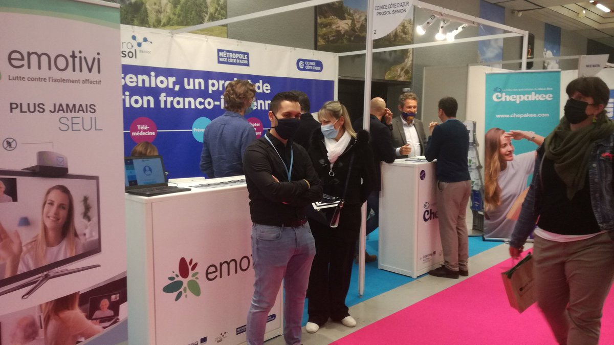 Nadege_B06's tweet photo. Salon des Services à la Personne, Nice. Le projet #Prosol_Senior est présent au salon SAP, stand 2! Avec @MetropoleNCA @CCIcotedazur @aggloP2A @ProsolSenior @InterregALCOTRA https://t.co/09kH7PjtWw