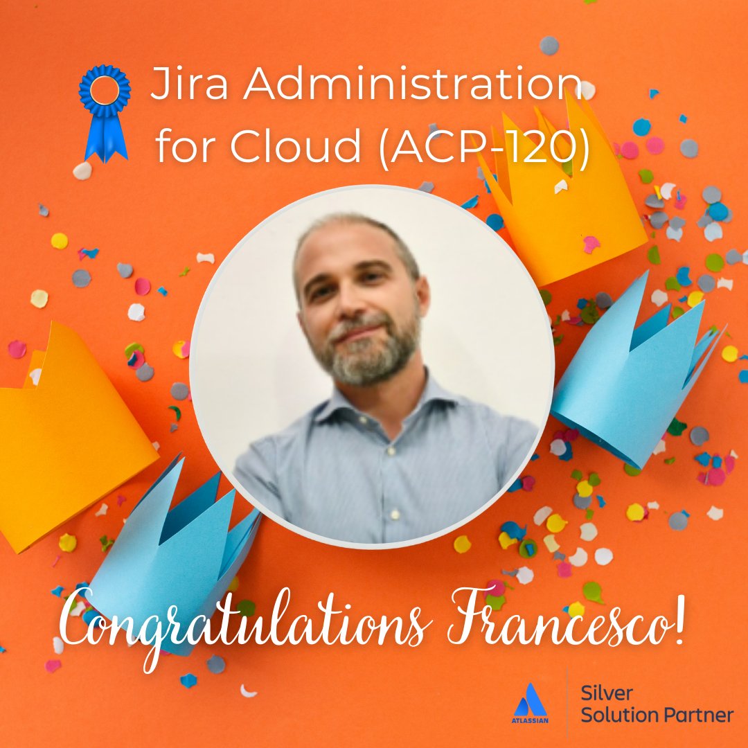 ChiCosaCome's tweet image. Congratulazioni al nostro Francesco per il grande traguardo raggiunto: #JiraAdministration for Cloud (ACP-120)!

Con questo siamo ad un totale di 9 certificazioni - un percorso di #knowhow continuo che ci permettere di offrire sempre soluzioni più efficienti e smart

Avanti così!