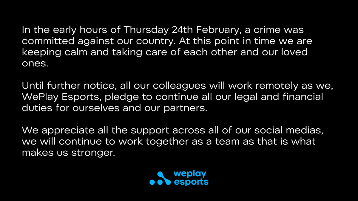 WePlay Studios tweet media