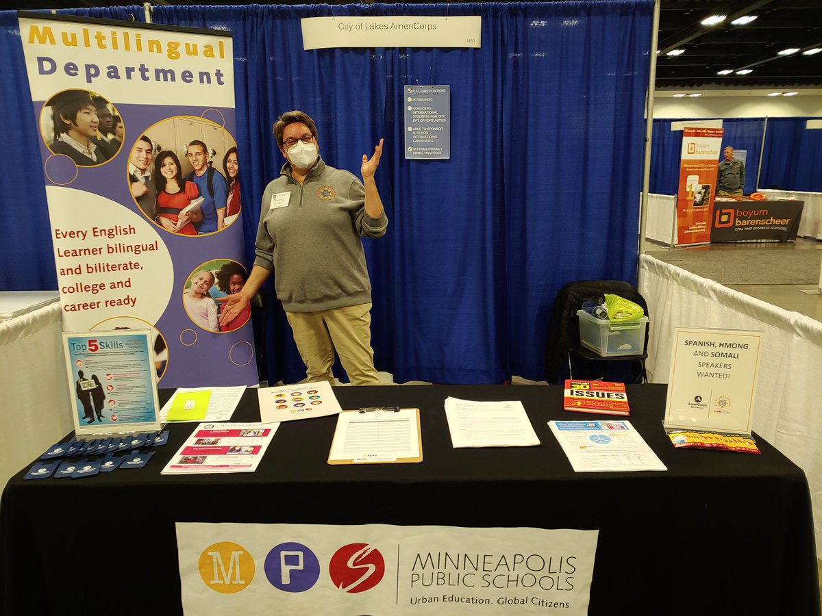 Thrilled to be meeting students at today's <a href="/mnprivcolleges/">Minnesota Private Colleges</a> Career &amp; Internship Fair! Swing by Booth N20 to learn how to grow personally and professionally through a service year.

#servesomethinggreater #AmeriCorps #americorpsmn #ServeMinnesota #serviceyear