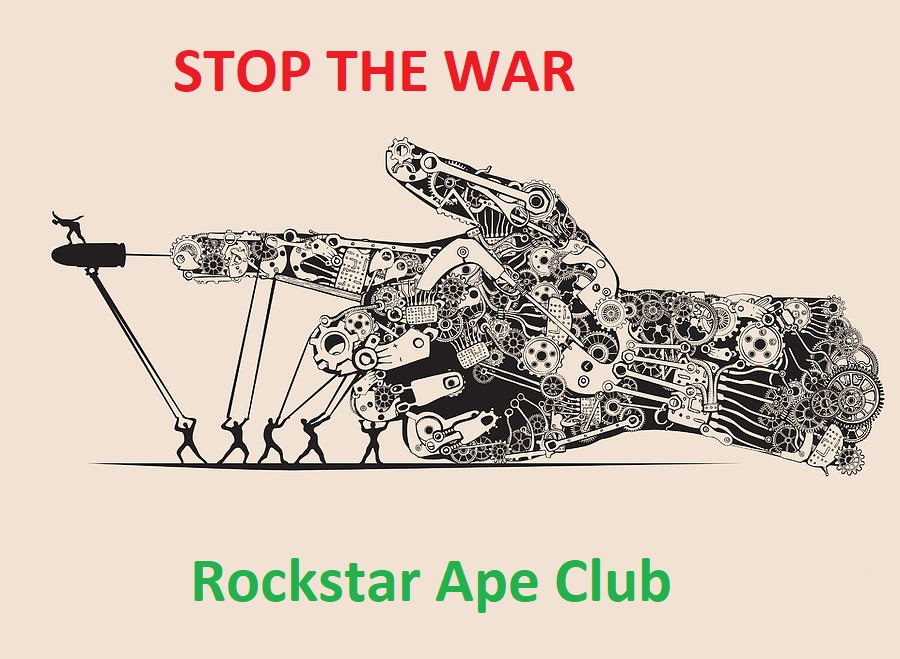 RockstarApeClub's tweet image. To the #NFT  community
Urge for stopping the war.

#StopWar #Ukraina #UkraineRussiaConflict