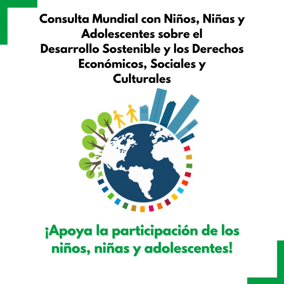 El #CESCR está desarrollando una Observación General sobre el #DesarrolloSostenible y Derechos Económicos, Sociales y Culturales. Vea aquí cómo apoyar la participatión de NNAs:
👉bit.ly/3LMHszm 

 <a href="/UniofNottingham/">Uni of Nottingham #WeAreUoN</a> <a href="/FESonline/">Friedrich-Ebert-Stiftung</a> @DIMR_Berlin <a href="/ChildRightsCnct/">Child Rights Connect</a> <a href="/UNTreatyBodies/">UN Treaty Bodies</a>