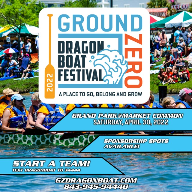 GroundZeroMB's tweet photo. Join the fun Saturday, April 30th 9am-4pm at Grand Park at the Market Common! There's still time to start a team, sponsor or become a vendor. Don't miss Dragon Boat 2022! 
https://t.co/1tltlWoo1L #myrtlebeach #festivals #dragonboat2022 https://t.co/EcLjQNFpm8