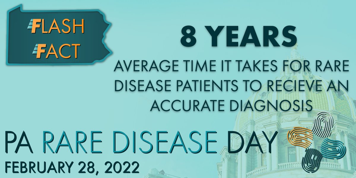 LifeSciencesPA's tweet image. Our #raredisease #flashfact of the day: 8 years is the average amount of time it takes for rare disease patients to receive an accurate diagnosis.

Learn how to work with legislators to create better patient outcomes at PA Rare Disease Day.
Register here: bit.ly/3odfnHi