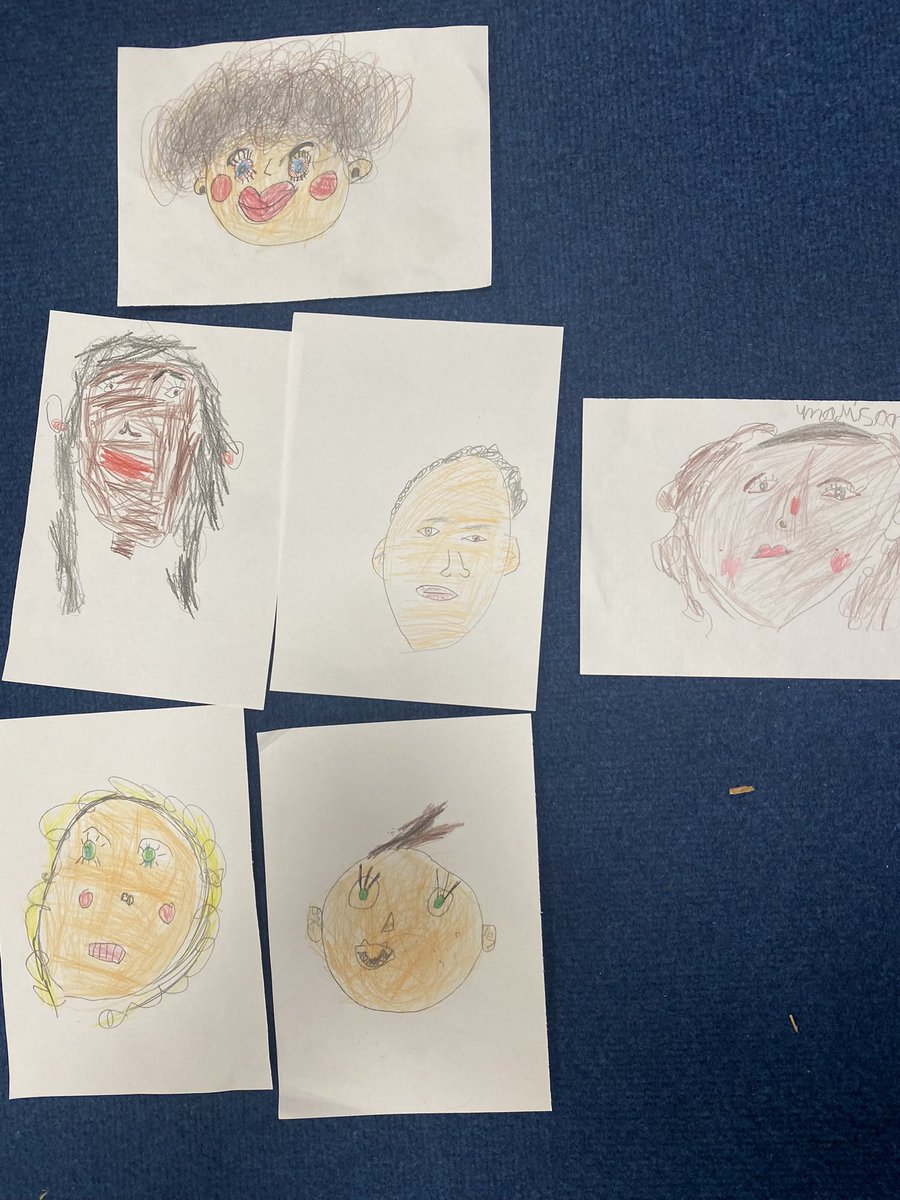 Year 1 self portraits 😭😭🥰