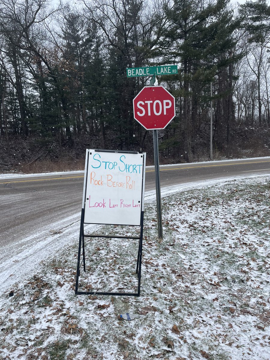 Intersection awareness!!!  If they don’t do it at the first stop of the day, they probably won’t do it the rest of the day!