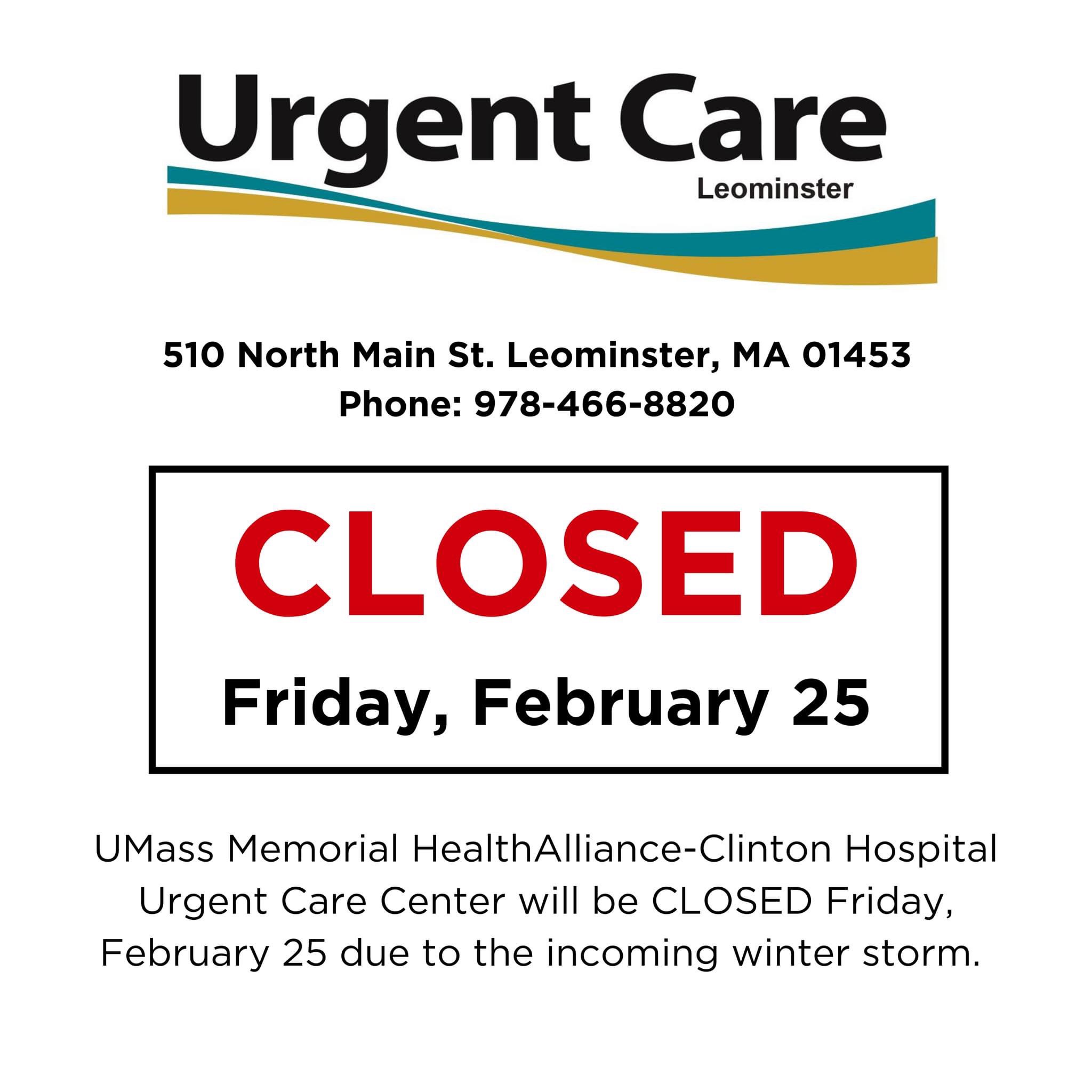 urgent care leominster leominster ma