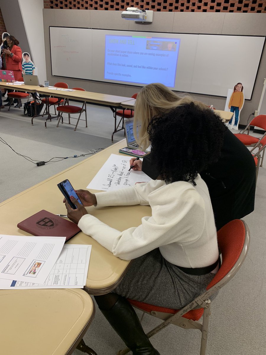 KellyHaganAP's tweet photo. Leaders engaged in acceleration strategies this morning with the T&L leadership team. Great discussion and insights about what our scholars need! @JCPSAsstSuptTL @kids_inspire #ConnectShareCollaborate #RippleEffect #DoThisNOTthat #AccelerateNOTremediate https://t.co/sVIcixbuHX