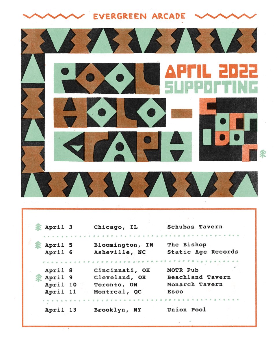 ☀️ TOUR DATES ☀️

we are soooo stoked to finally share our full tour plans for April, including three with one of our favorite bands in the world, @corridormtl Performing lots of new material we’ve been working on for the last two (!) years.

Please come join us, tix in our bio!
