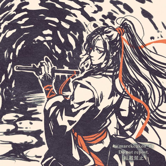 らくがき魏無羨。
#魔道祖師 #MDZS 