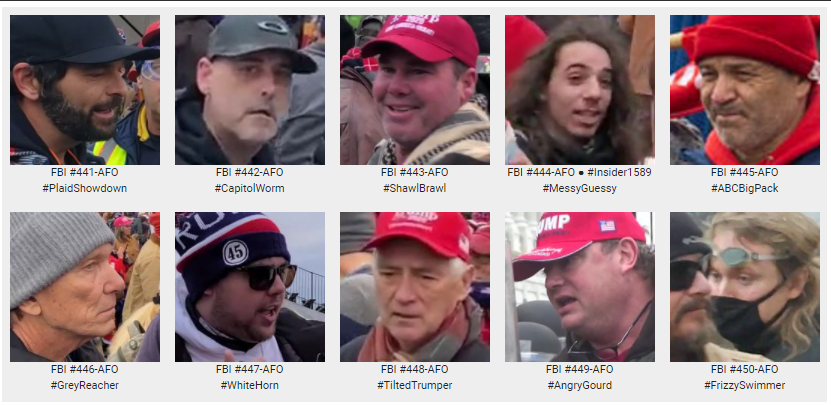 Wanted for crimes committed at the Capitol on Jan 6, 2021. Please share across all platforms. Do you Know these individuals?? Please contact the FBI  #DCRiot #CapitolRiot  tips.fbi.gov #DoYouKnow More info seditionhunters.org