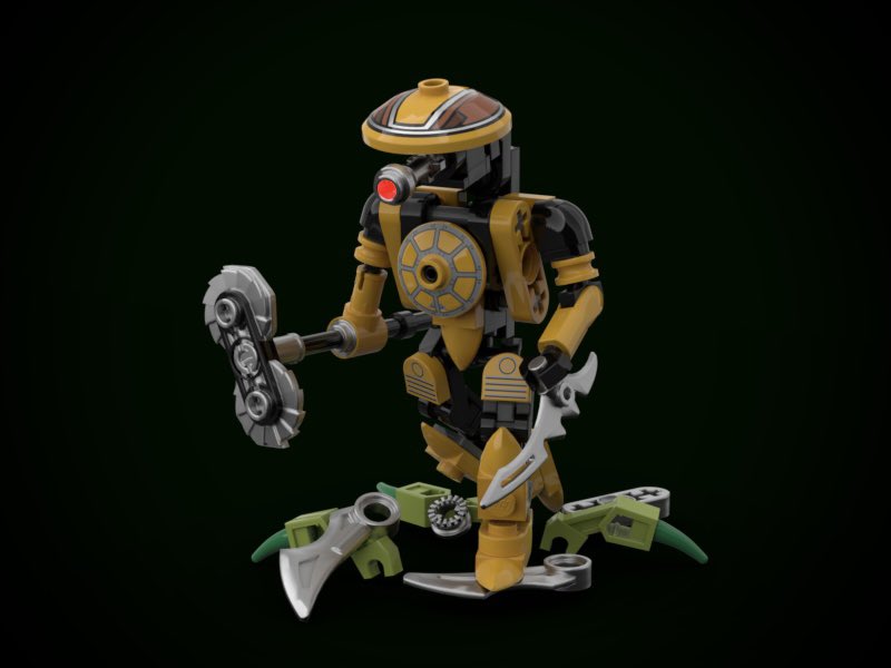 BionicleMicro's tweet photo. A highly intelligent Rahi, who spent many years living secluded in Ko-Metru, known to the world only as a legend. He aided the Toa Hordika and the Rahaga in their struggle against the Visorak and killed Sidorak.

Keetongu.

#microbionicle #bionicle #keetongu #brickonicle https://t.co/BynztXu6nz