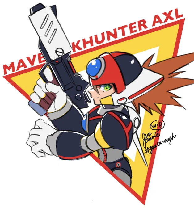 MAVERICK HUNTER AXL(WIP)
#guutarough 