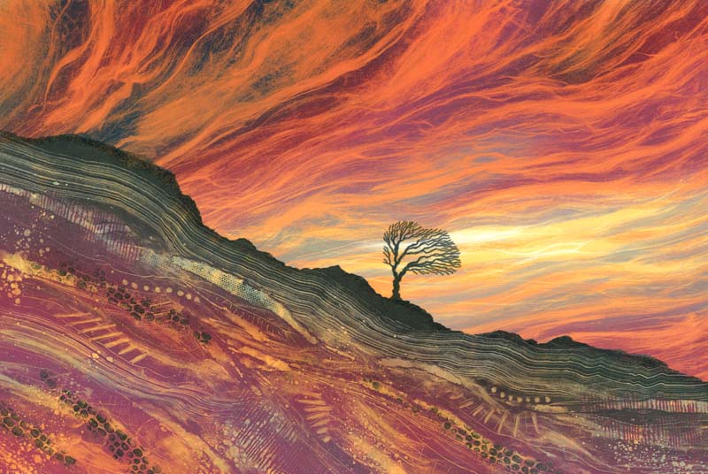 'In nature, nothing is perfect and everything is perfect. Trees can be contorted, bent in weird ways, and they’re still beautiful.' Alice Walker. Incandescence limited edition signed print #sunset rebecca-vincent.co.uk/product-page/s…