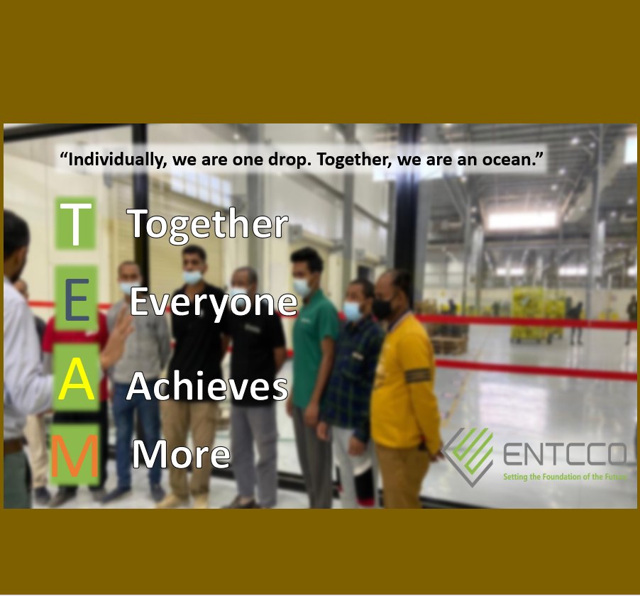 entcco's tweet photo. “Individually, we are one drop. 
.Together, we are an ocean” 
#teamwork 
#facilitiesmanagement 
#entcco 
#FM https://t.co/ERANWbMiuw