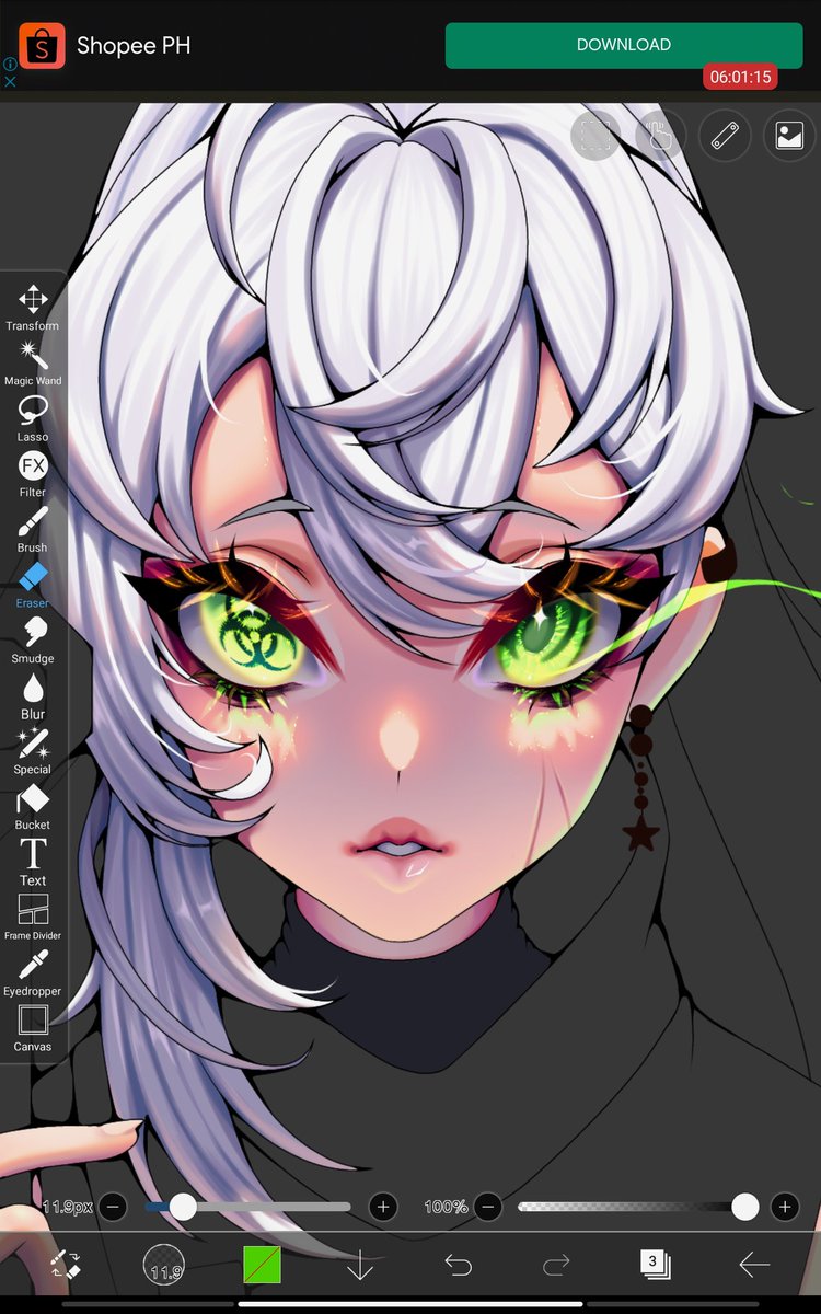 ark_evil02's tweet photo. For those who are asking for tutorials, I have two that I uploaded months ago. Link is on my bio (｡･ω･)ﾉﾞ The application that I'm using is Ibis painx. https://t.co/5rq42DhECo