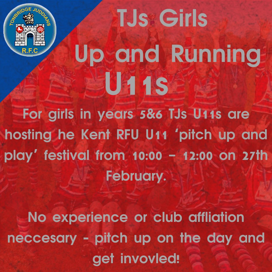 TJRFC's tweet photo. It is with great excitement that TJs can formally announce the formation of its junior girls section! 

With U11, 13, 15 &amp; 18 teams formed this is the perfect time to get into rugby! 

Please share the news and for more info visit the link below.

https://t.co/GVWqnwC8HP https://t.co/wUjxQk5yZK