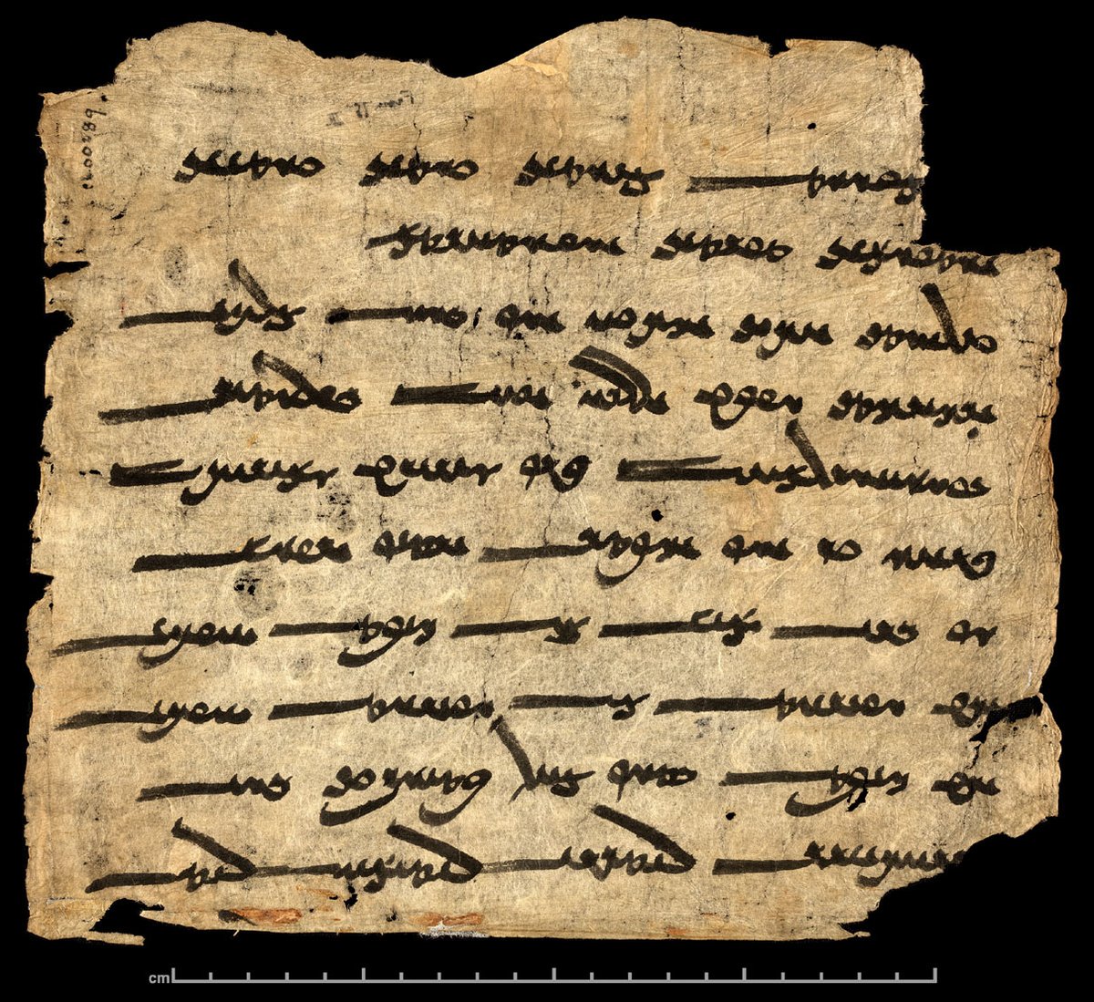 idp_uk's tweet photo. This 9th c. fragment is a rare example of Zoroastrian literature in Sogdian. It contains part of the 'Ashem vohu', one of #Zoroastrianism's holiest prayers, and a scene where the prophet Zoroaster addresses the 'supreme god' (Ahura Mazda).

📜 Or.8212/84 https://t.co/OIdpLuzuxq https://t.co/xdTF22liPB
