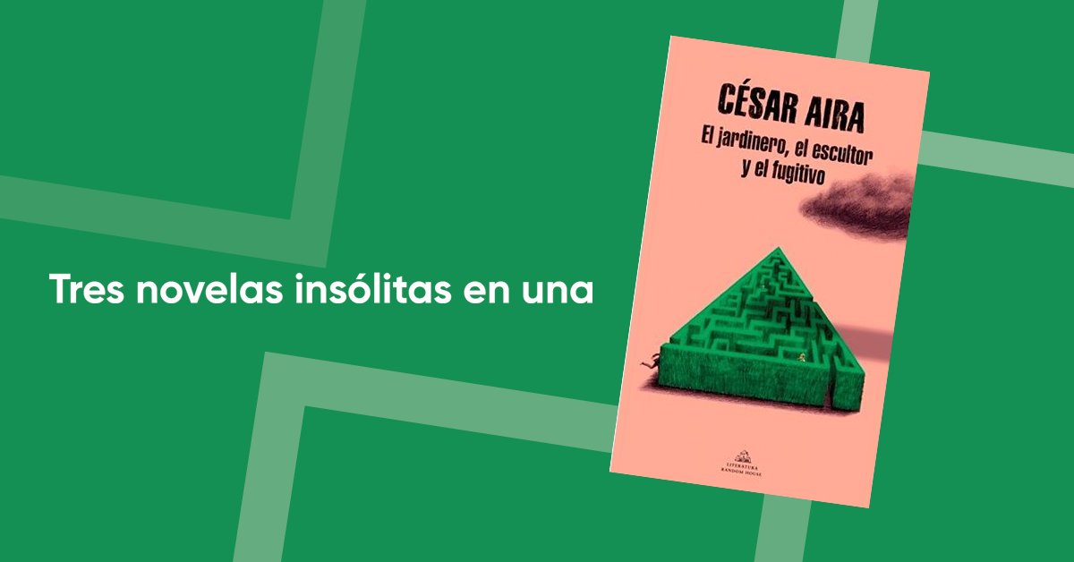 Un escritor preocupado por su jardinero, un consagrado escultor de la antigua Grecia y un hombre sumido en los achaques de la edad. 📚 'El jardinero, el escultor y el fugitivo' es la nueva novela de César Aira tras recibir el Premio Formentor. 👉 fnac.es/a8864677/Cesar…