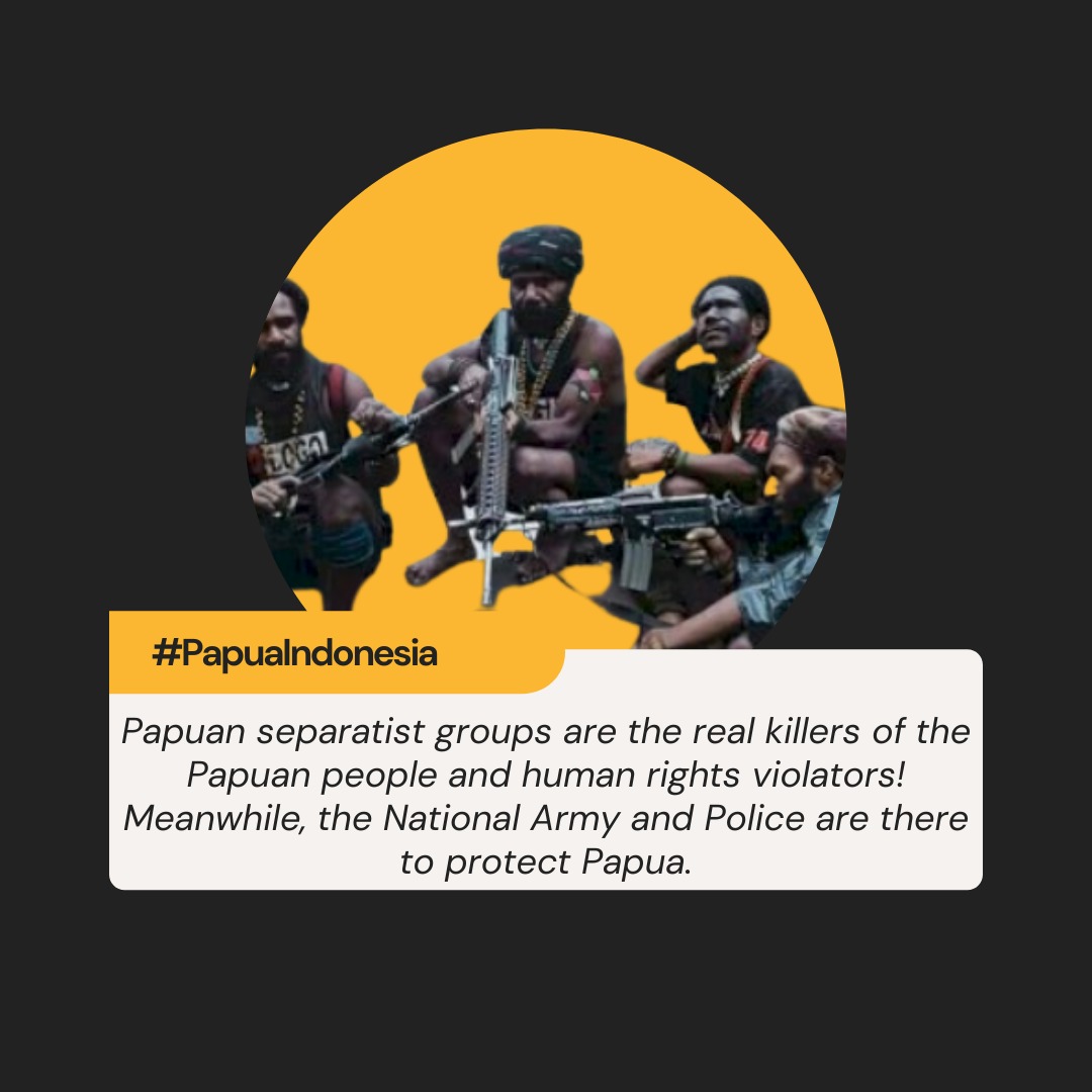 AnthaRafael's tweet photo. Papuan seperatists groups must be responsible of what they've done to the Papuans people! They can't keep on running away from it!
@blkliberation01 https://t.co/tWN1WdP5tn