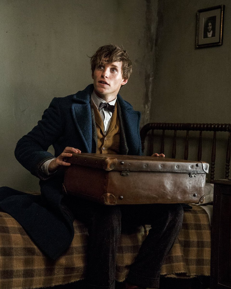 wizardingworld's tweet photo. "My philosophy is that worrying means you suffer twice.” Wise words from our very own Newt Scamander. https://t.co/yy3UEkpqyu