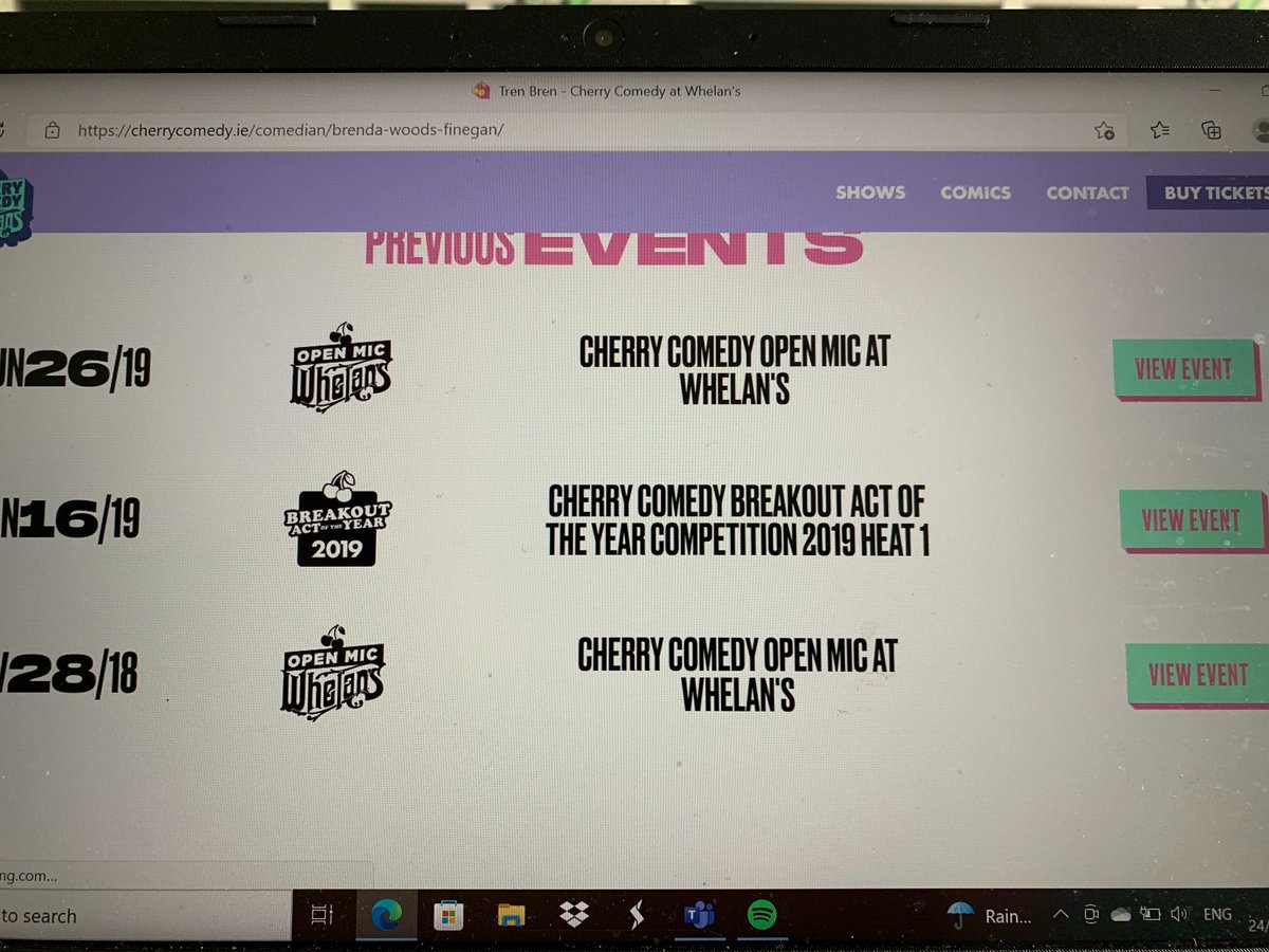 SrMac14's tweet image. 💃😅Just proof that I have been on stage at 💕#CherryComedy #Dublin. Swish website. Back soon! #standupcomedy #comedy #whelans #Dublin #gags #rickygervais #preCOVID #2018