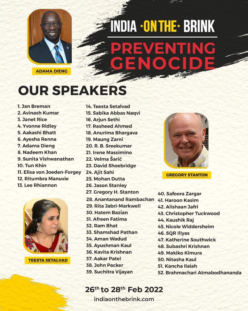 Post-Conflict Research Center (PCRC) (@pcrcbih) on Twitter photo Our <a href="/VelmaSaric/">Velma Saric</a> will speak at the "India At The Brink: Preventing Genocide" summit organized by <a href="/genocide_watch/">Genocide Watch</a>, Indian American NGOs, and other organizations in <a href="/Agnstgenocide/">Alliance Against Genocide</a>.
For more information and ways to register, visit indiaonthebrink.com.
#PCRCBiH Our <a href="/VelmaSaric/">Velma Saric</a> will speak at the "India At The Brink: Preventing Genocide" summit organized by <a href="/genocide_watch/">Genocide Watch</a>, Indian American NGOs, and other organizations in <a href="/Agnstgenocide/">Alliance Against Genocide</a>.
For more information and ways to register, visit indiaonthebrink.com.
#PCRCBiH