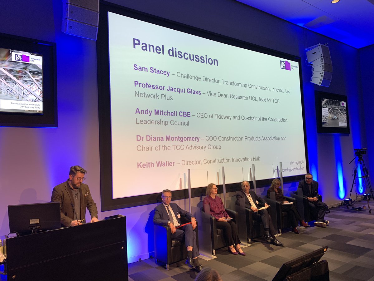 “Change is hard but we’re up for it.” An honest and exciting reflection from <a href="/SamStacey1/">Sam Stacey</a> at #TransformingConstruction today as we celebrate the stories of success over the last 4 years and the promise of a more sustainable UK construction sector. <a href="/innovateuk/">Innovate UK</a>