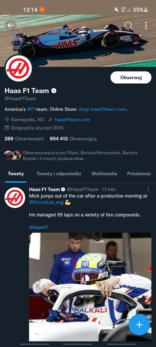 svottt's tweet photo. tymczasem haas usuwa z profilu nazwę rosyjskiego sponsora Uralkali
dojdzie pewnie do zmiany malowania
#wojna #ElevenF1 #F1PL https://t.co/QI3unnPskX