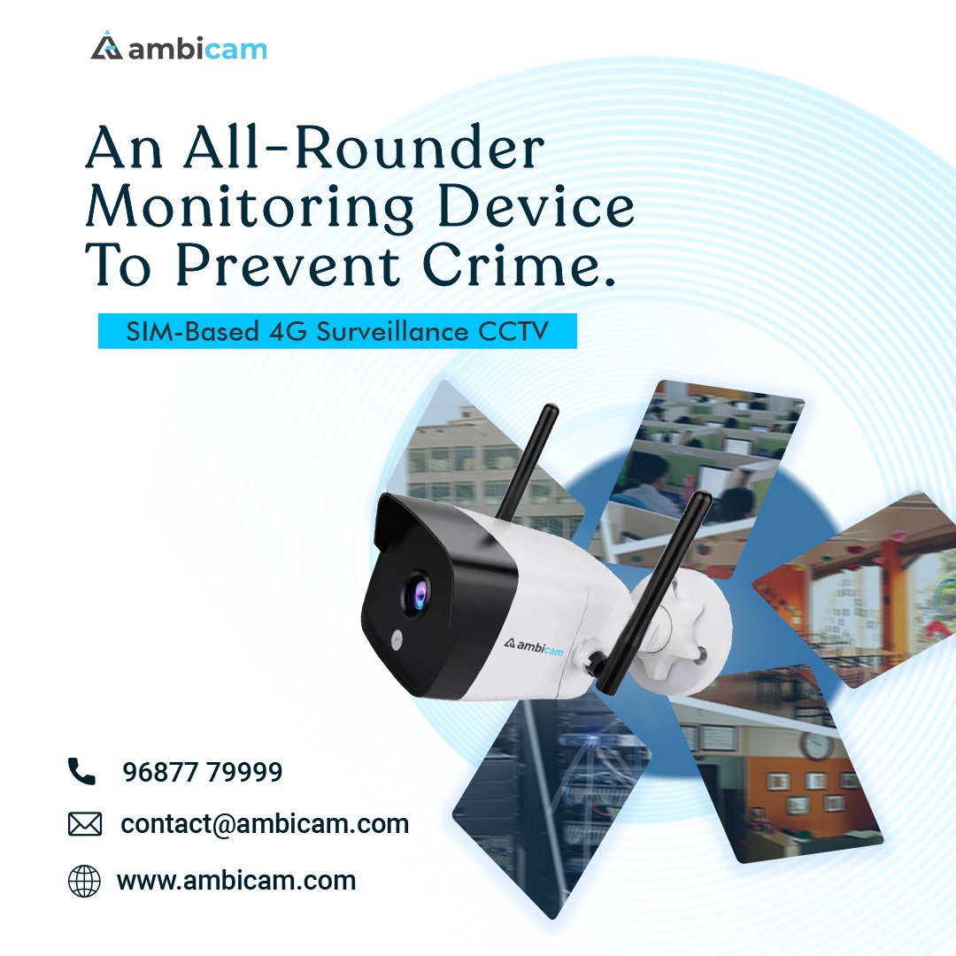 TheAmbicam's tweet photo. Scare away every person around your property who comes with ill intentions. Simply install a 4G camera at vulnerable locations and track suspicious movements remotely.
Learn more:https://t.co/5GZvGTHSDf
#Ambicam #securitysolutions #CCTVcamera #digitalmonitoringsolutions https://t.co/F9wZmfI4Rk