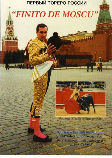 ftorodelidia's tweet photo. ❓ ¿Conoces la historia de Román Karpoukhine, "Finito de Moscú"?
Fue un torero ucraniano🇺🇦afincado en Rusia🇷🇺 que se inscribió en la Escuela Taurina de Barcelona y llegó a debutar como novillero en La Monumental en el 2000.
🔗Su historia, en #Wikitauro: https://t.co/AwjJ6yGmbv https://t.co/UZ198bq3ye