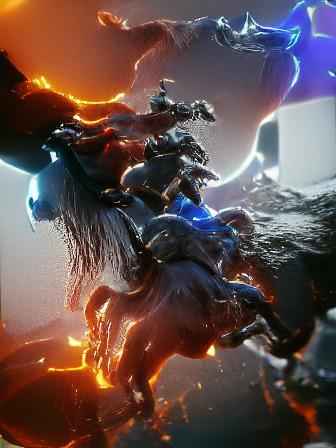 kunfuse2569's tweet image. "4 horsemen ride Unreal Engine trending on Artstation" - made with @NightCafeStudio 

creator.nightcafe.studio/creation/8RirL…

#aiart #nightcafe #digitalart