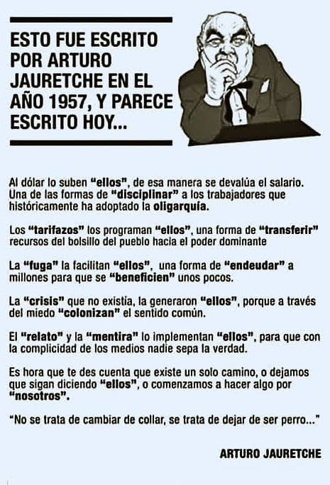 LA OLIGARQUÍA SIEMPRE FUE GORILA Además SIEMPRE FUE GOLPISTA