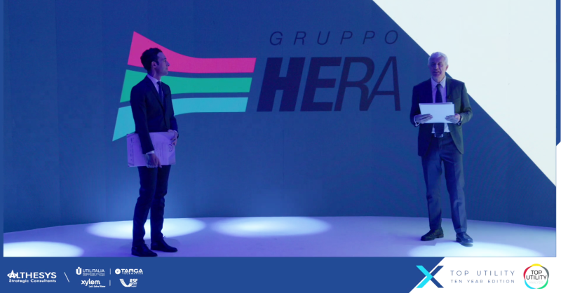 GruppoHera's tweet photo. 🏆 #TopUtility 2022: 1st prize goes to #HeraGroup! Among the companies analyzed by @althesys, the multiutility was awarded for excellence in stakeholder relations, transparency and communication, digitization and #sustainability👇