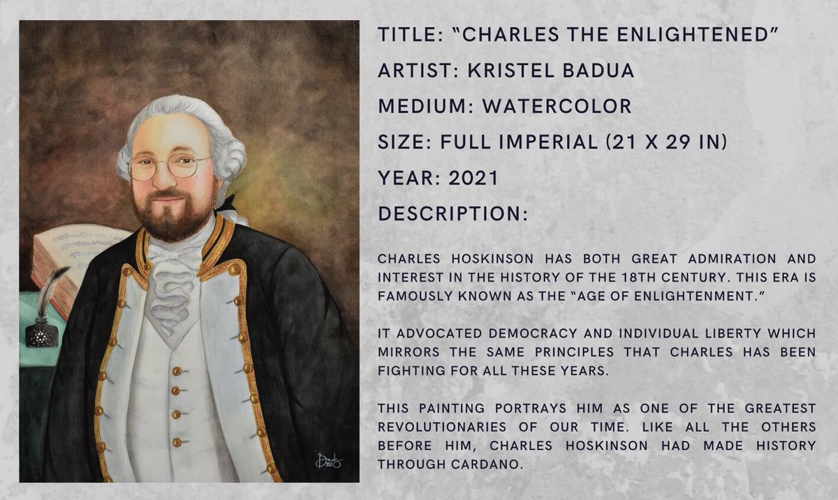KristelBadua's tweet photo. I still can’t believe it. The founder of #Cardano, the big man himself, the G.O.A.T., gave me a shout-out AND followed me back. 😳

Thank you so much, @IOHK_Charles! I’m so glad you loved my original watercolor painting! ❤️❤️❤️ https://t.co/N2XosYgf0Z