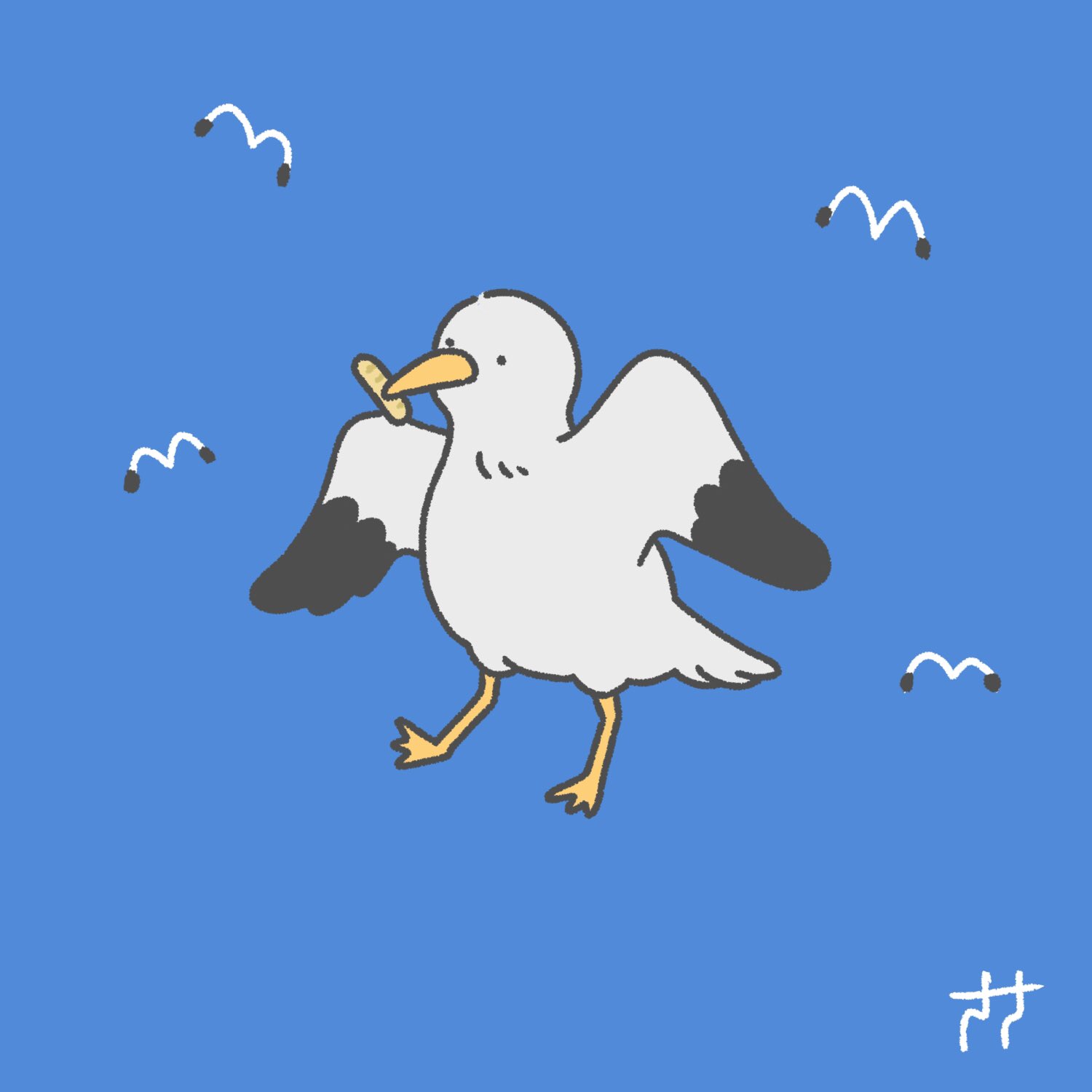 ささ カモメ イラスト ゆるい絵 一日一絵 動物イラスト T Co Jymdrb27pw Twitter