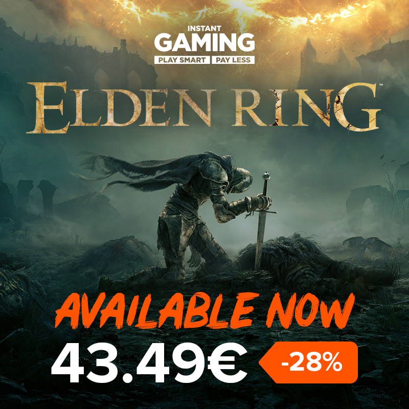 📢Chez <a href="/InstantGamingFR/">Instant Gaming</a> 🧡
Nouvelle grosse sortie pour ce mois de février et possiblement la plus importante de l'année.  ELDEN RING !
Il sort le 25 ! allez vite l'acheter/précommander via mon lien partenaire ! 🥰
👇👇👇
instant-gaming.com/fr/4824-achete…