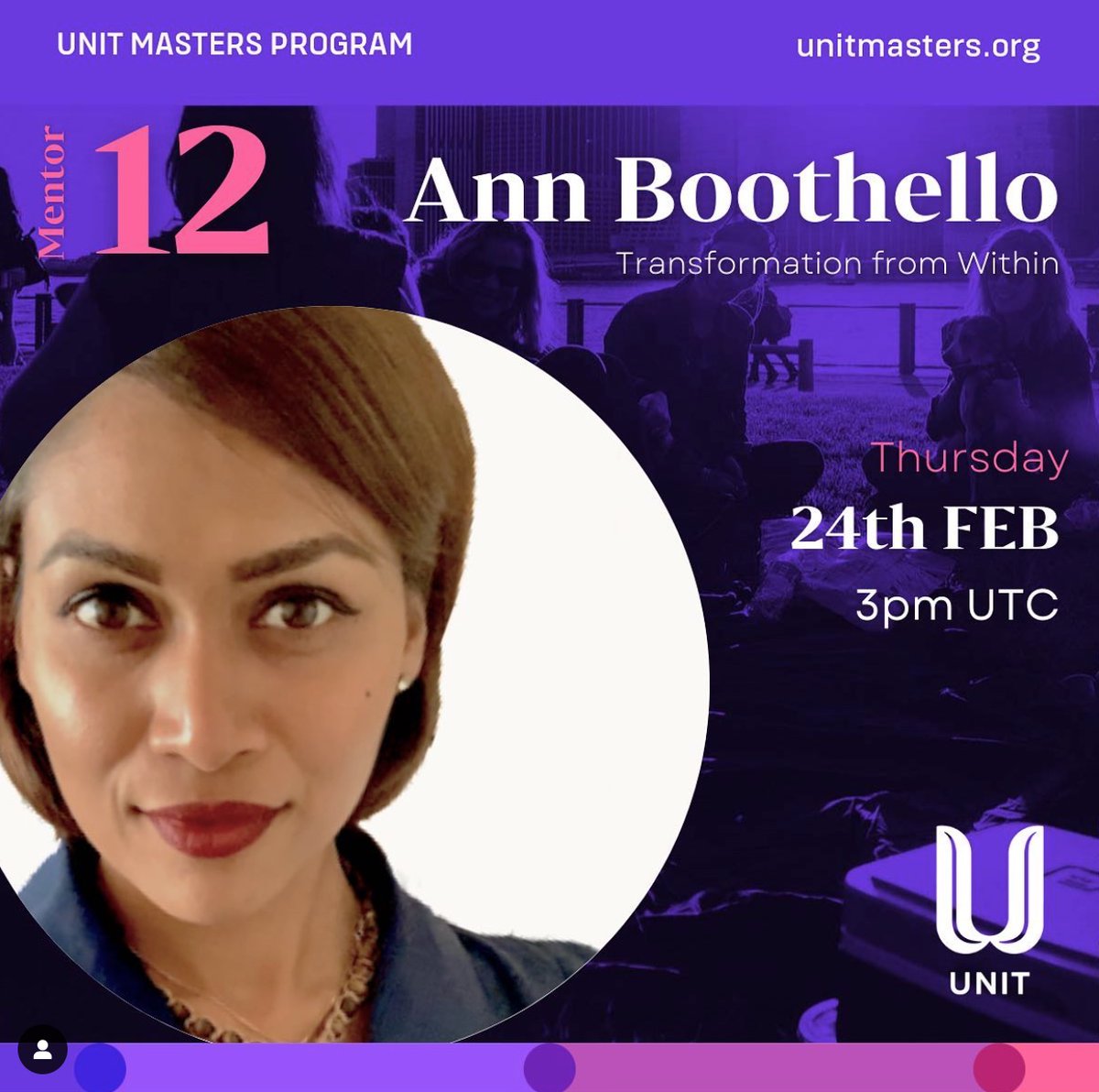 bostonexo's tweet photo. Join @bostonexo's Chief Culture Officer Ann Boothello today at 10:00am EST / 16:00 CET for her Transformation From Within presentation as part of the Thursday Speaker Session from the Unit Masters Program! https://t.co/h0JU7YBIxB
#exo #exocommunity #transformation #bostonexo https://t.co/XEVzFafPsf