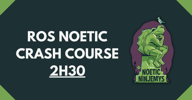 RoboticsBackend's tweet photo. New ROS Noetic Crash Course for FREE (2h30).

You will learn how to work with ROS nodes, topics, services: step by step and hands-on lessons only!

#ros #ros1 #learnROS #goROS #ROSTutorial #ROSNoetic
@OpenRoboticsOrg  @rosorg