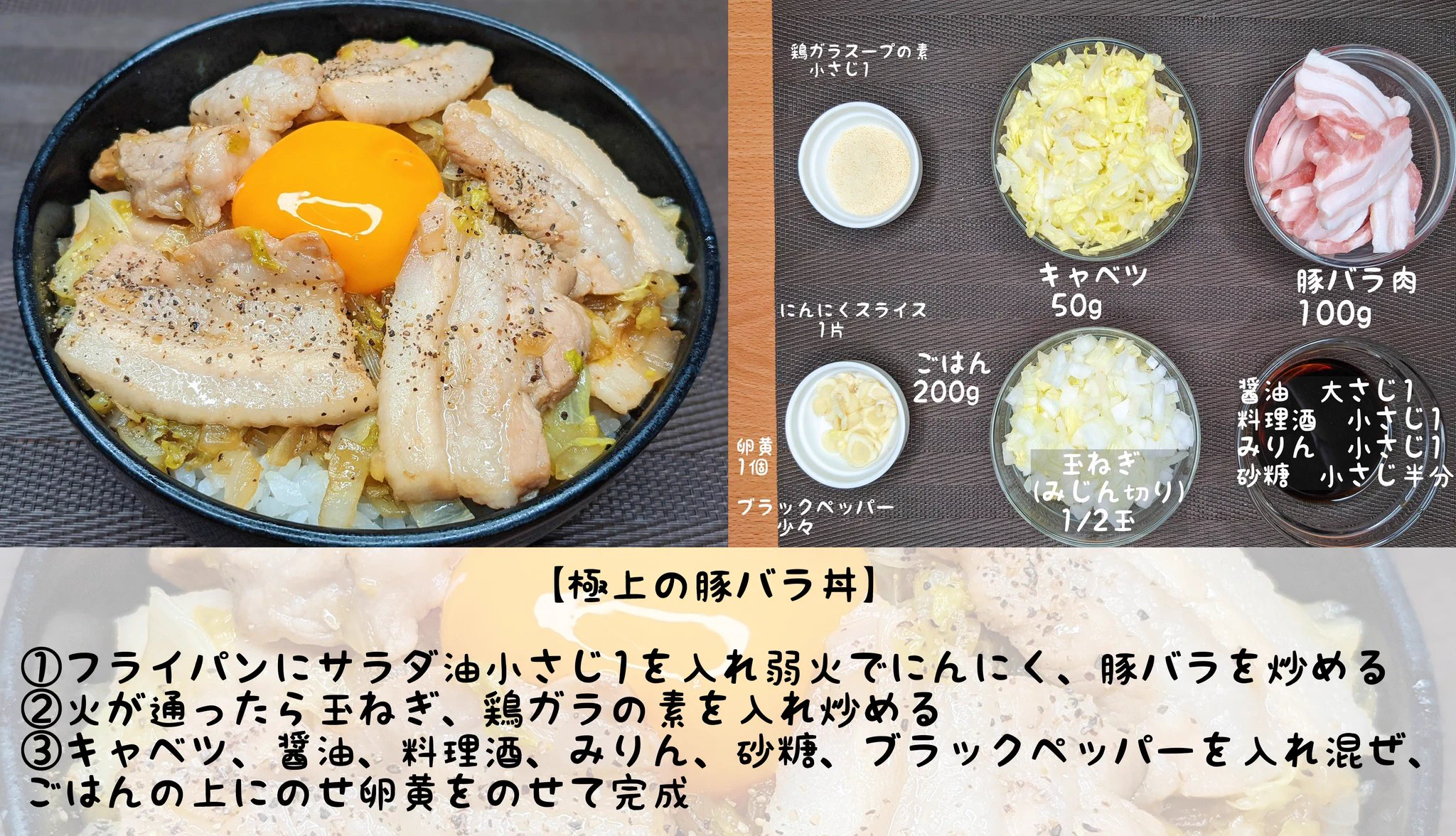 お肉をがっつり食べたい、そんな気分のときにぴったりそう！お肉を使った丼ものレシピ4選！