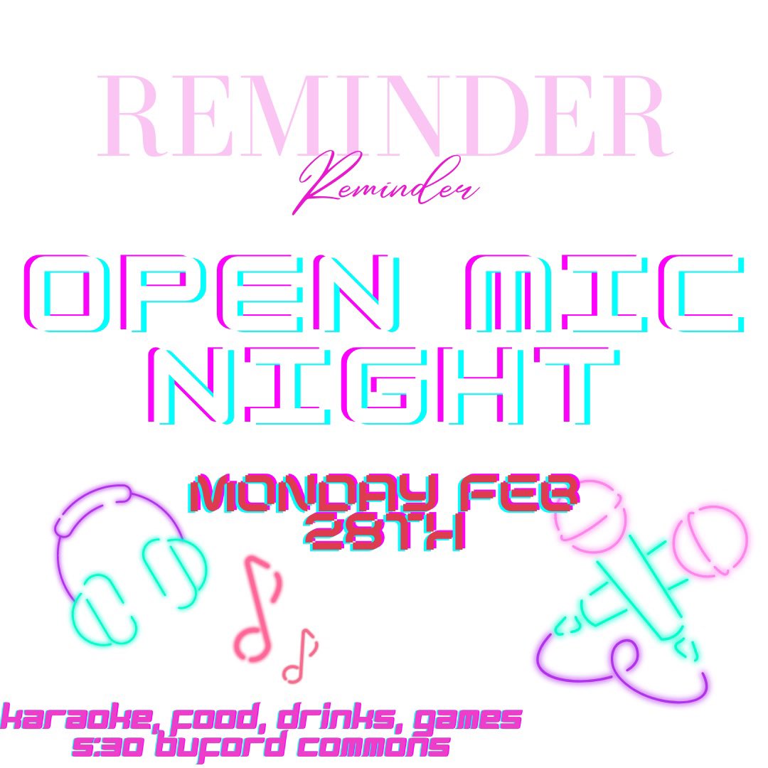 join us for OPEN MIC NIGHT on Monday !!